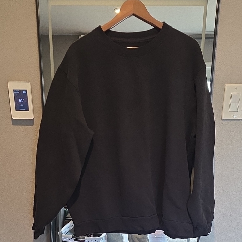 lululemon athletica Black Crewneck Sweater